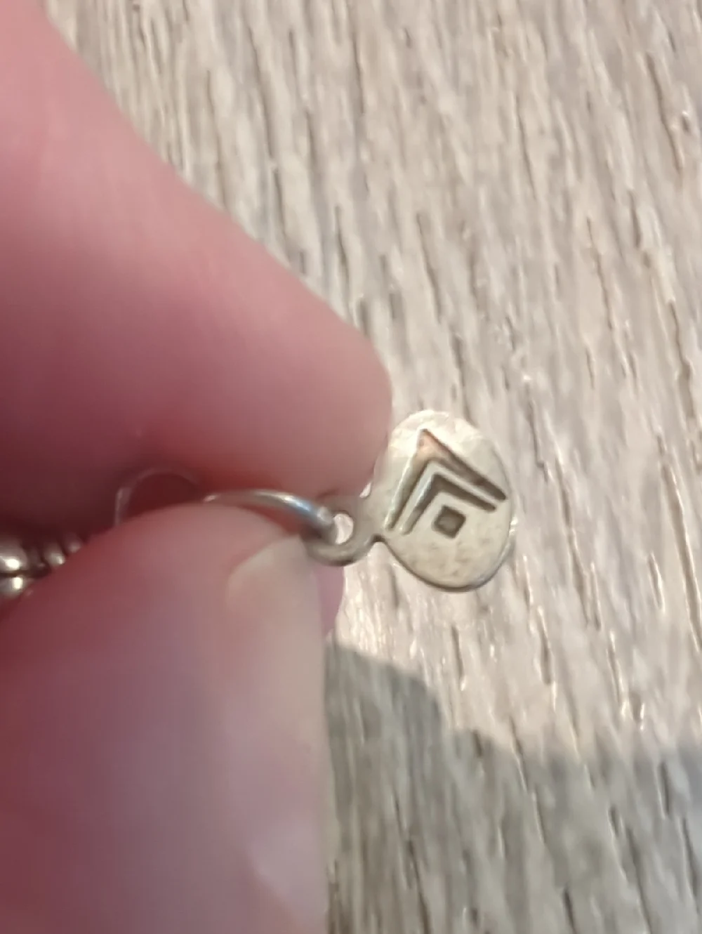Silpada 925 Sterling Silver Reversible Charm And Necklace